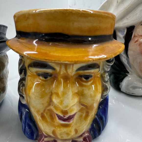 Vintage Toby Mugs made in Japan (lot of 4) - Picture 4 of 14